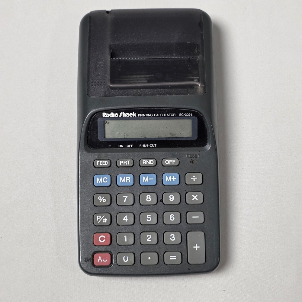 RadioShack Printing Calculator EC-3024 Portable Handheld‎ 65-957A